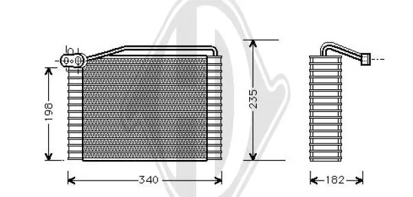 изпарител, климатична система DIEDERICHS          