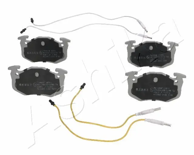 комплект спирачно феродо, дискови спирачки ASHIKA              