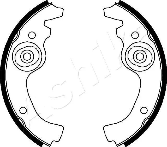комплект спирачна челюст ASHIKA              