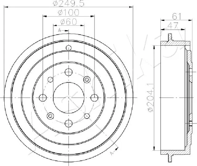 спирачен барабан ASHIKA              