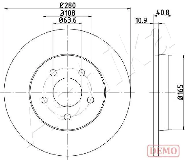 спирачен диск ASHIKA              
