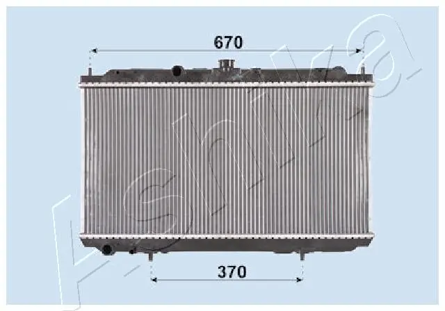 радиатор, охлаждане на двигателя ASHIKA              