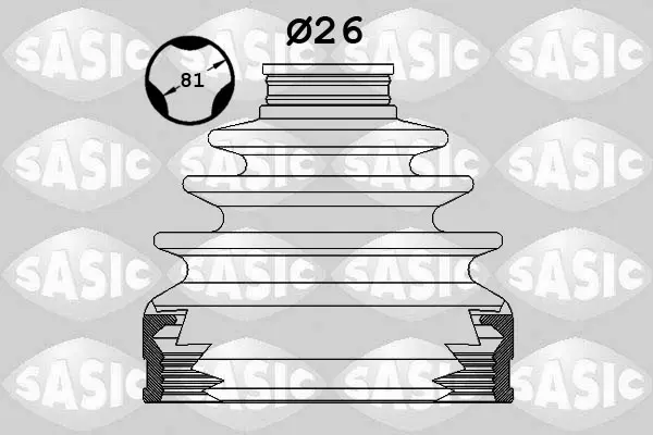 комплект маншон, полуоска SASIC               