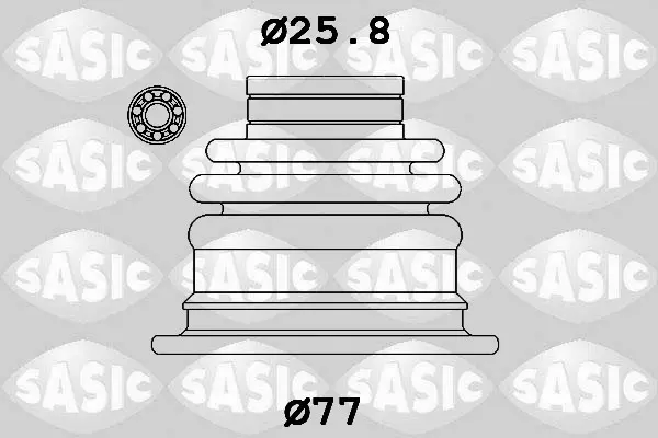 комплект маншон, полуоска SASIC               