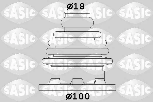 комплект маншон, полуоска SASIC               