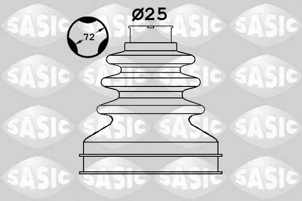 комплект маншон, полуоска SASIC               