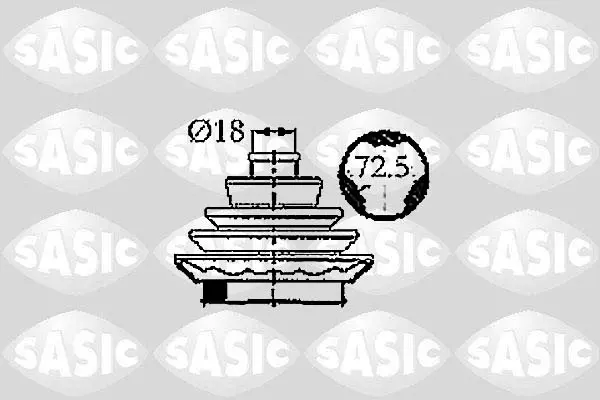 комплект маншон, полуоска SASIC               