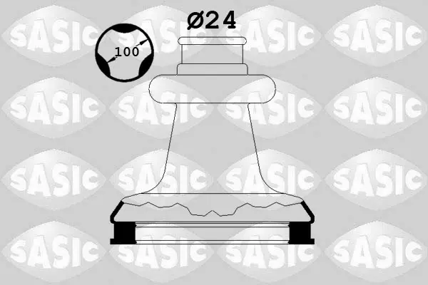 комплект маншон, полуоска SASIC               