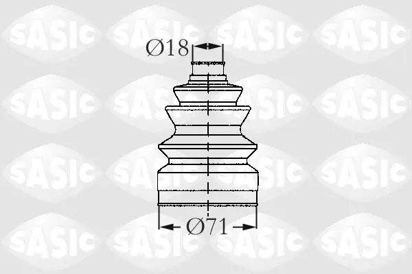 комплект маншон, полуоска SASIC               