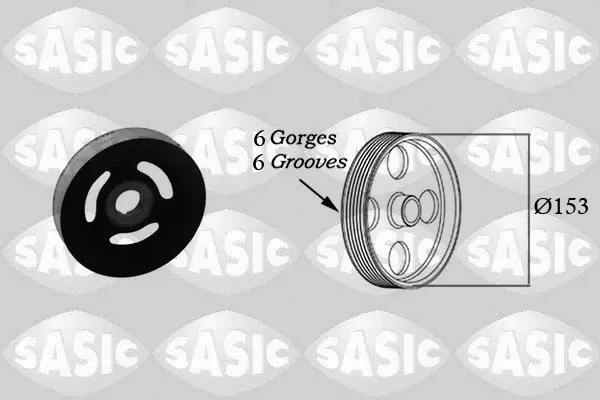 ремъчна шайба, колянов вал SASIC               