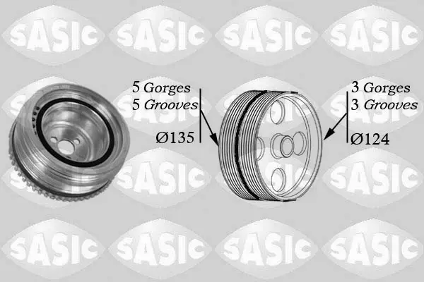 ремъчна шайба, колянов вал SASIC               