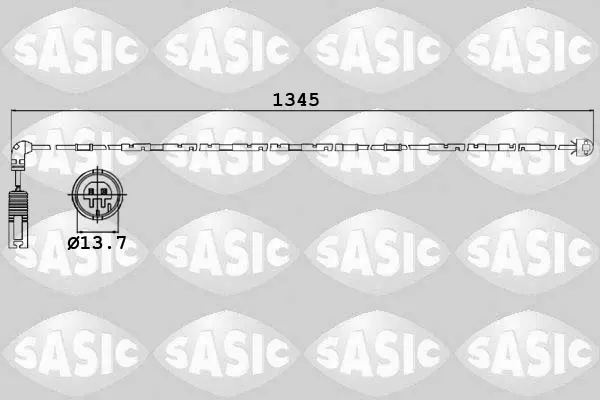 предупредителен контактен сензор, износване на накладките SASIC               