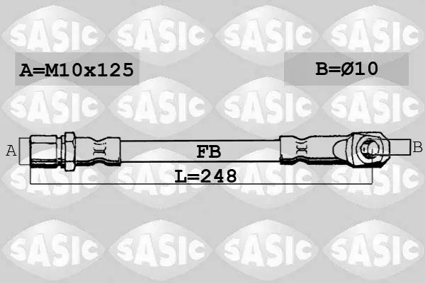 Спирачни маркучи за FIAT 127 1.0 SBH6286 SASIC               