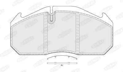 комплект спирачно феродо, дискови спирачки BERAL               