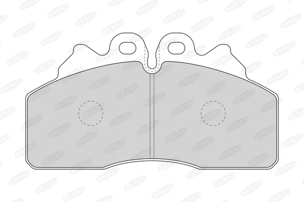 комплект спирачно феродо, дискови спирачки BERAL               