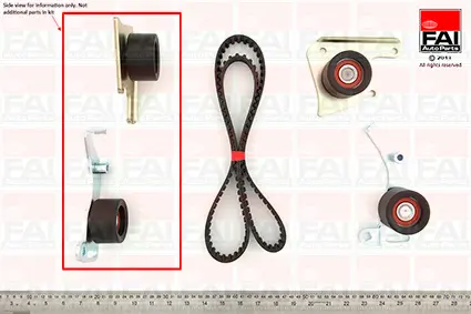 комплект ангренажен ремък FAI AutoParts       