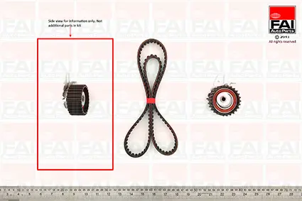 комплект ангренажен ремък FAI AutoParts       
