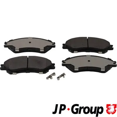 Комплект спирачно феродо, дискови спирачки JP GROUP