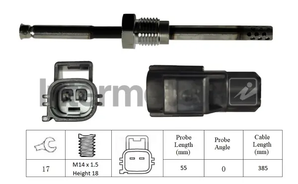 датчик, температура на изгорелите газове INTERMOTOR          