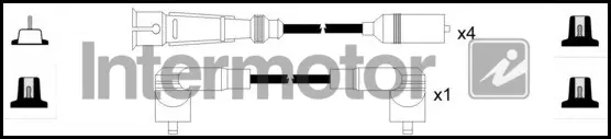 комплект запалителеи кабели INTERMOTOR          