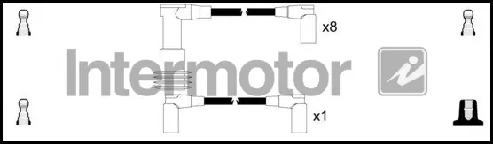 комплект запалителеи кабели INTERMOTOR          