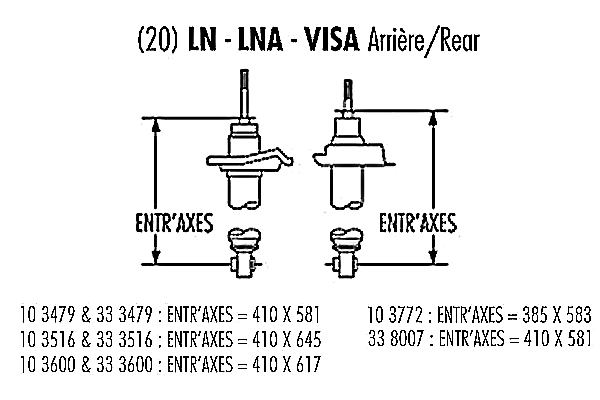 амортисьор RECORD FRANCE       