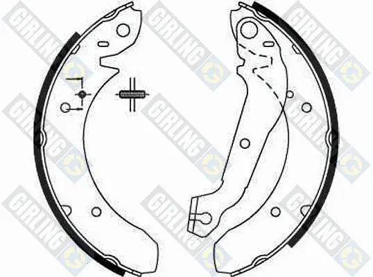 комплект спирачна челюст GIRLING             