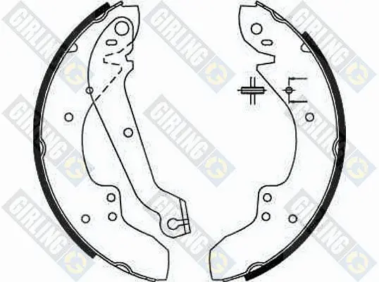 комплект спирачна челюст GIRLING             