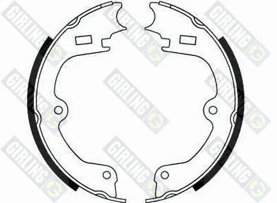 комплект спирачна челюст, ръчна спирачка GIRLING             