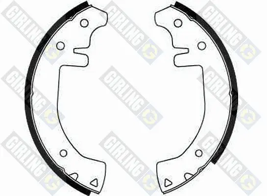 комплект спирачна челюст GIRLING             