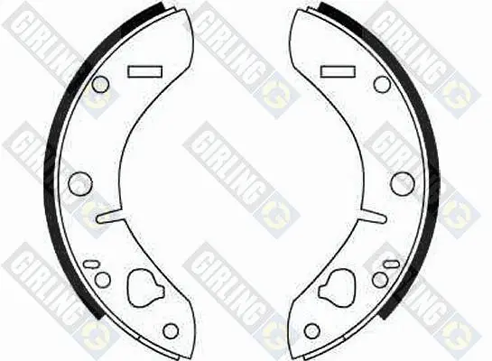 комплект спирачна челюст GIRLING             