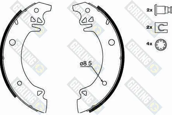 комплект спирачна челюст GIRLING             