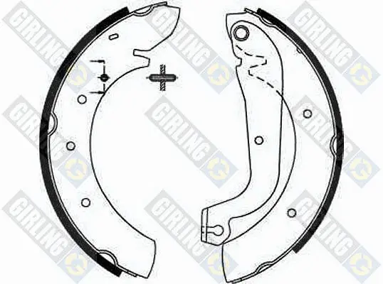 комплект спирачна челюст GIRLING             
