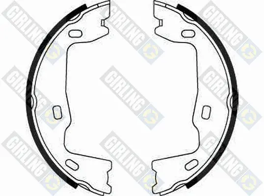 комплект спирачна челюст, ръчна спирачка GIRLING             