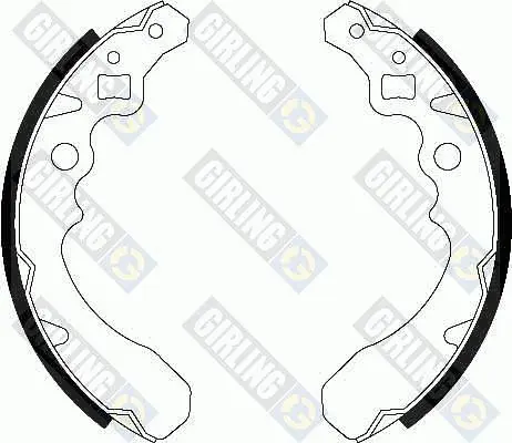 комплект спирачна челюст GIRLING             