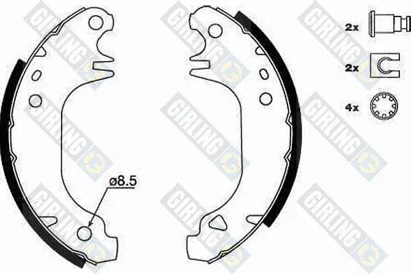комплект спирачна челюст GIRLING             