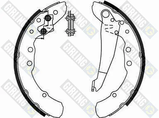 комплект спирачна челюст GIRLING             