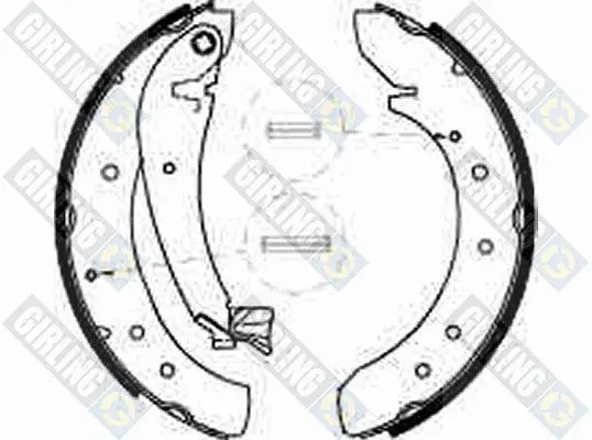 комплект спирачна челюст GIRLING             