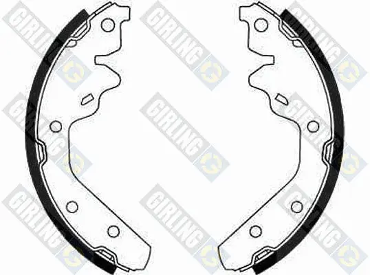 комплект спирачна челюст GIRLING             