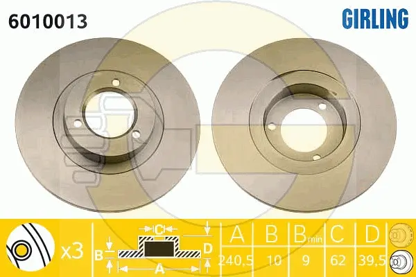 спирачен диск GIRLING             