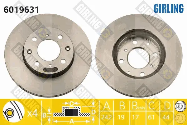 спирачен диск GIRLING             