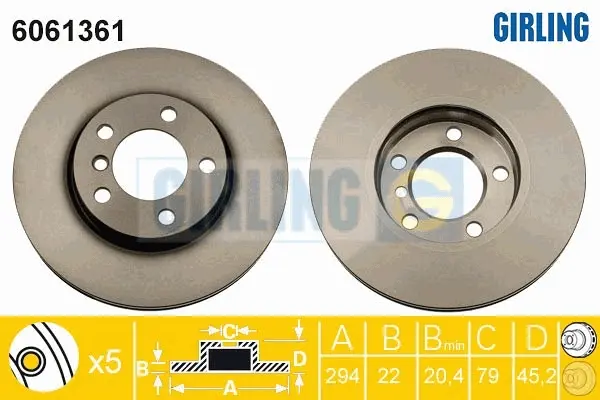 спирачен диск GIRLING             