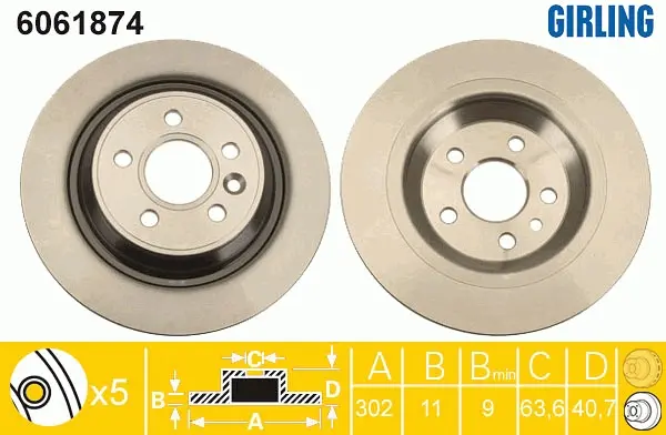 спирачен диск GIRLING             
