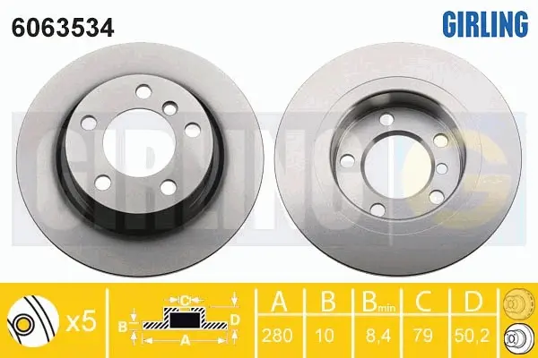 спирачен диск GIRLING             