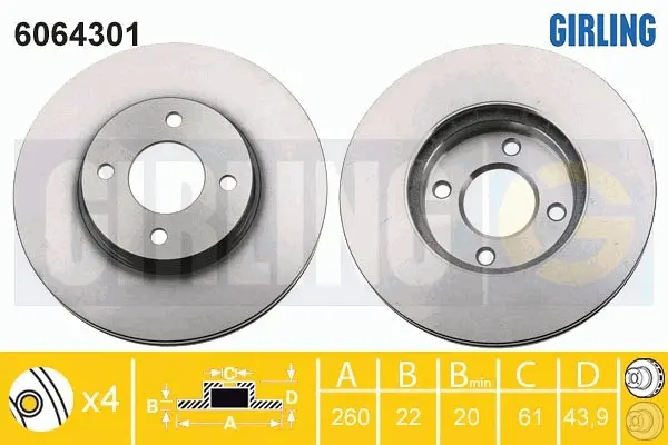спирачен диск GIRLING             
