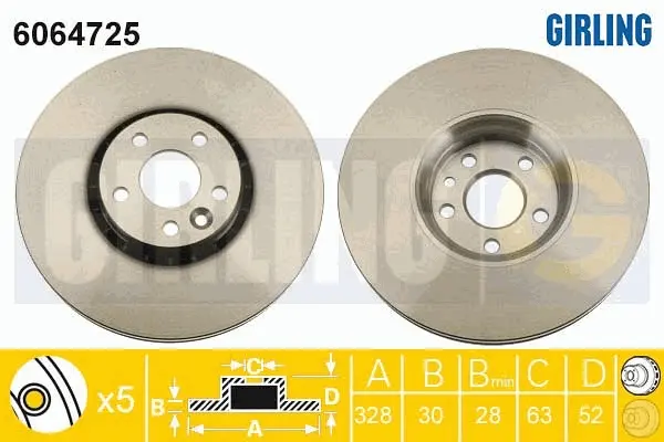 спирачен диск GIRLING             