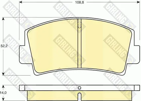комплект спирачно феродо, дискови спирачки GIRLING             