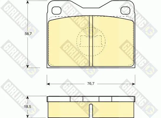 комплект спирачно феродо, дискови спирачки GIRLING             