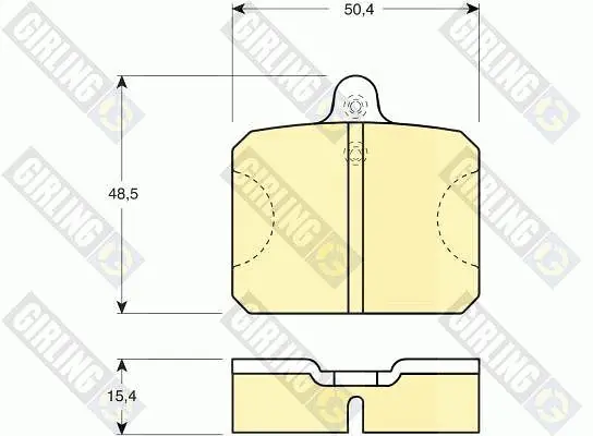 комплект спирачно феродо, дискови спирачки GIRLING             