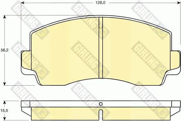 комплект спирачно феродо, дискови спирачки GIRLING             